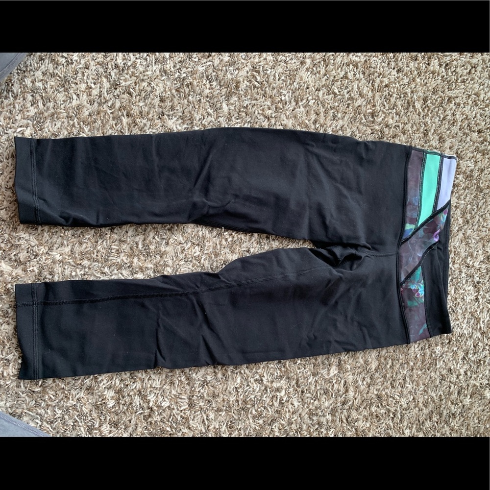 Lululemon wunder under crop leggings EUC